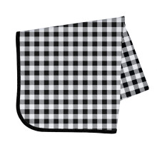 BapronBaby White Buffalo Plaid Splash Mat - Waterproof Catch-All for Under High Chairs Floors Tables Playtime or Arts & Crafts - Machine Washable -