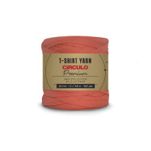 Circulo Premium T-shirt garn. Volkerfuld garn - bl?d letv?gtsfri knudefri. Let at bruge. Fettuccini Zpagetti t Shirt Yarn til h?kling og strikni