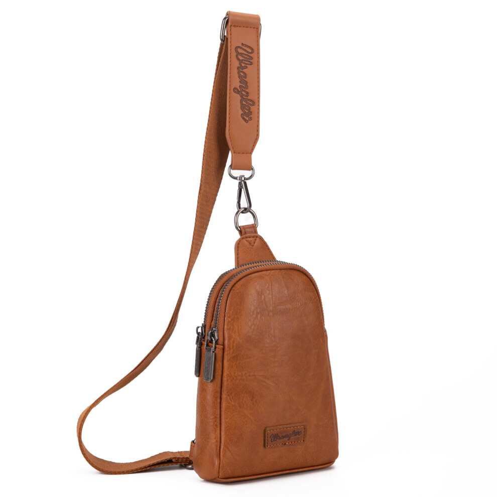 Wrangler Small Sling Bag for Women Crossbody Bags Fanny Pack Chest Bag WG87-210LBR