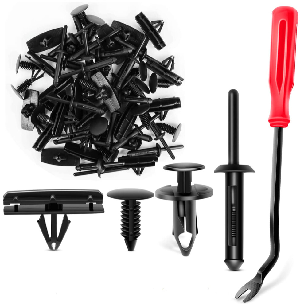 Gooacc 121Pcs Fender Flare & Rocker Moulding Clip Assortment 6506007-Aa 6030441 68039280-Aa 6503598 Replacement For Jeep Wrangler Chrysler Ford Gmc Wi 840323902267