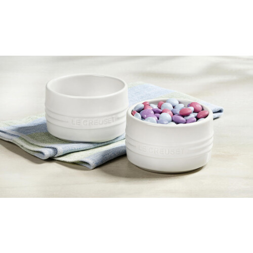 Le Creuset Le Creuset greschware rotondo a parete dritta ramekin 6,75 once. Meringa 1
