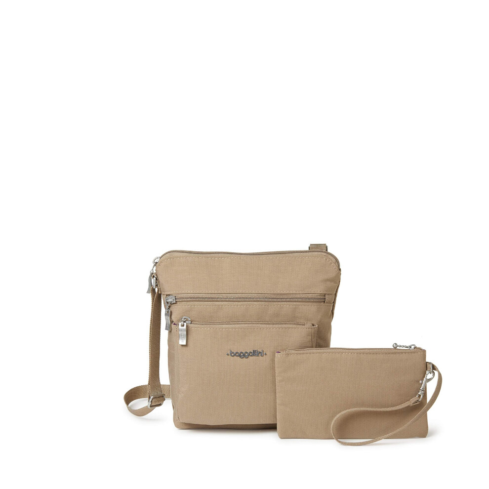 Baggallini Womens Pocket With Rfid Crossbody Bags Beach One Size Us