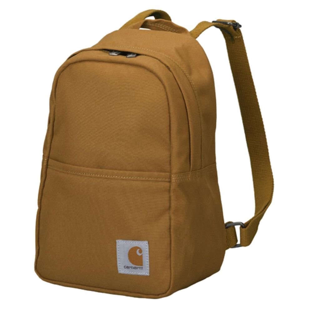 Carhartt Mini Backpack  Everyday Essentials Daypack for Men and Women  Brown  One Size