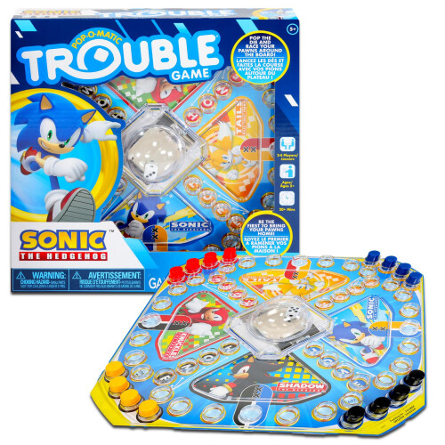 Sonic The Hedgehog Jogo de Tabuleiro Sonic the Hedgehog - Pacote com Dados e Adesivos 1