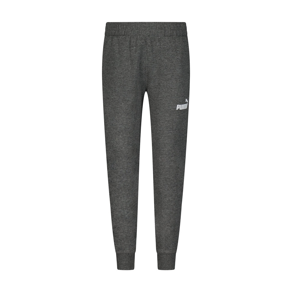 PUMA boys Core Logo Essential Jogger Sweatpants  Charcoal Heather  Medium US