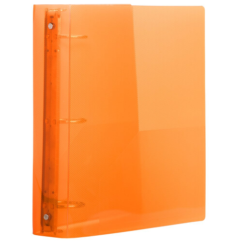 JAM PAPER Pasta de plstico de 2 polegadas - Pasta laranja com 3 argolas - Vendida individualmente 1