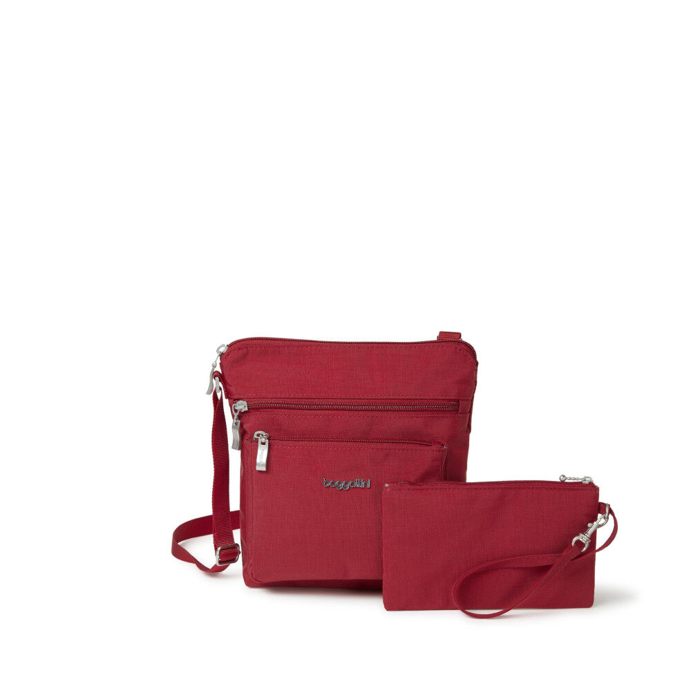 Baggallini Womens Pocket With Rfid Crossbody Bags Apple One Size Us