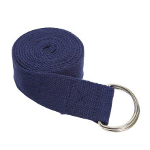 Everyday Yoga Super Strong Strap with Metal D-ring Buckle - Improve Flexibility Stretching and Physical Therapy Fitness. - True Navy