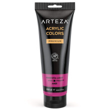 ARTEZA Acrylic Paint Magenta Light Color 8.45 oz/250 ml Tube Rich Pigment Non Fading Non Toxic Single Color Paint for Artists & Hobby Painters