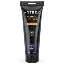 ARTEZA Acrylic Paint Violet Color 8.45 oz/250 ml Tube Rich Pigment Non Fading Non Toxic Single Color Paint for Artists & Hobby Painters