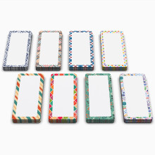 Etiquetas Magnéticas para Quadro Branco 2.8 x 1.2 pol, Bordas Decorativas, 60 Unidades