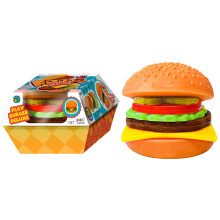 JA-RU Foodie Fusion Speel Burger Deluxe Squishy Speelgoed (1 Pack) Maak je eigen Patty