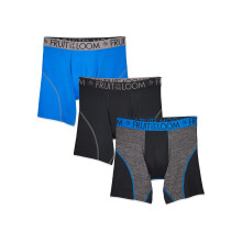 Fruit of the Loom Calzoncillos Boxer Transpirables (Regular y Hombre Grande) para Hombre Pierna Regular - Performance Stretch Paquete de 3 Surtid