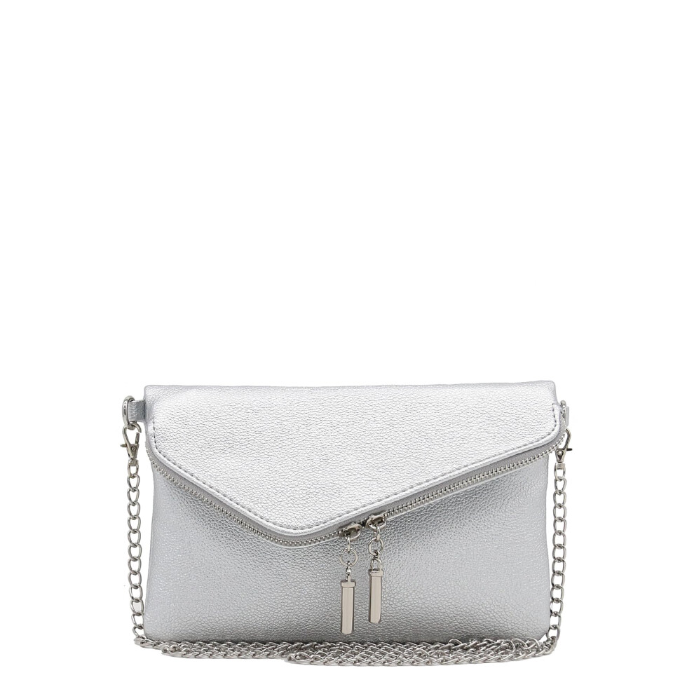 Sac     bandouli   re FashionPuzzle avec dragonne et cha   ne (argent   ), taille unique