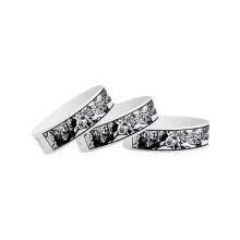 500 Wristco Zombies Tyvek armb?nd til begivenheder - x 10 - Vandt?t genanvendelig komfortable t?rebestandige papirarmb?nd h?ndledsb?nd til koncer