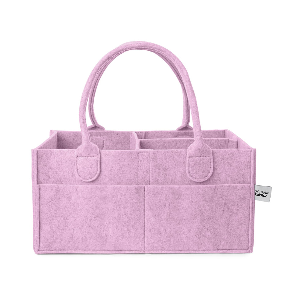 Mr. Pen- Baby-Windel-Caddy-Organizer, Lavendel-Traum, Baby-Caddy-Organizer Mit Griff, Kompakte Gr E, Zusammenklappbar Und Tragbar-image