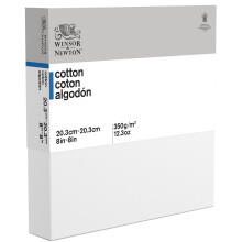 Klasick    bavlnen    pl   tno Winsor & Newton 8"""" x 8"""" s hlbok   m okrajom (6201123)