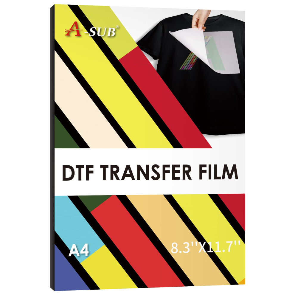 A-Sub Dtf Transfer Film - 30 Sheets A4 Dtf Film For Sumblimation Or Dtf Inkjet Printer Double Sided Matte Direct To Film Transfer Paper For T Shirts
