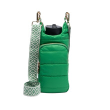 WanderFull Original HydroBag | Quilted Water Bottle Holder Crossbody Bag with Pockets and Strap | Carry 32 oz Water Bottle Tumbler Phone Purse | G