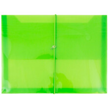 Buste di espansione in plastica in plastica in jam con chiusura a banda elastica - Opuscolo di lettere - 9 3/4 x 13 con espansione da 2,5 pollici - v