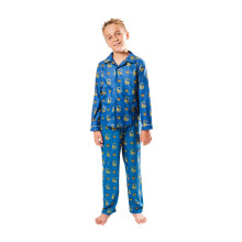 Ultra Game NBA Offizielles 2-teiliges superweiches Pyjama-Set mit Knopfleiste, Golden State Warriors, Jungen, Gr e 8