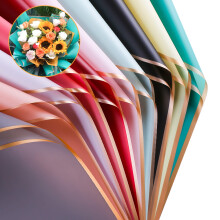 Fushenmu 20 hojas Papel de envoltura de flores Bouquet Impermeable Floristera Papel Bouquet Suministros para artesanas de bricolaje Embalaje de reg