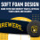 Conjunto de Bastão e Bola Jumbo de Espuma da Franklin Sports MLB Milwaukee Brewers, 21 Polegadas, Azul 3