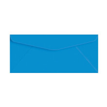 Blue Bright Color #10 Envelopes - Great for Mailing Letters Business Memos Invitations Invoices Bills | 4 1/8"""" x 9 1/2"""" | 50 Envelopes