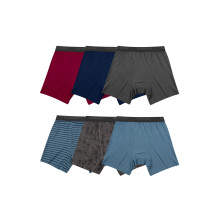 Calzoncillos tipo bxer microelsticos estndar para hombre de Fruit of the Loom, diseados para moverse contigo, livianos y que absorben la hume