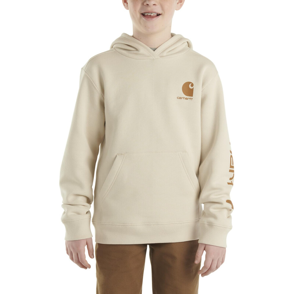 Carhartt Boys' Long Sleeve Hooded Sweatshirt  Malt