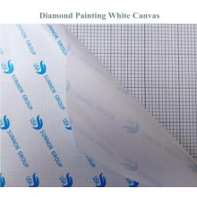 OneHippo 5Pcs/Lot 30x30CM Diamond Painting Canvas with Glue Round/Square Blank Grid Canvas Empty for Customized Art