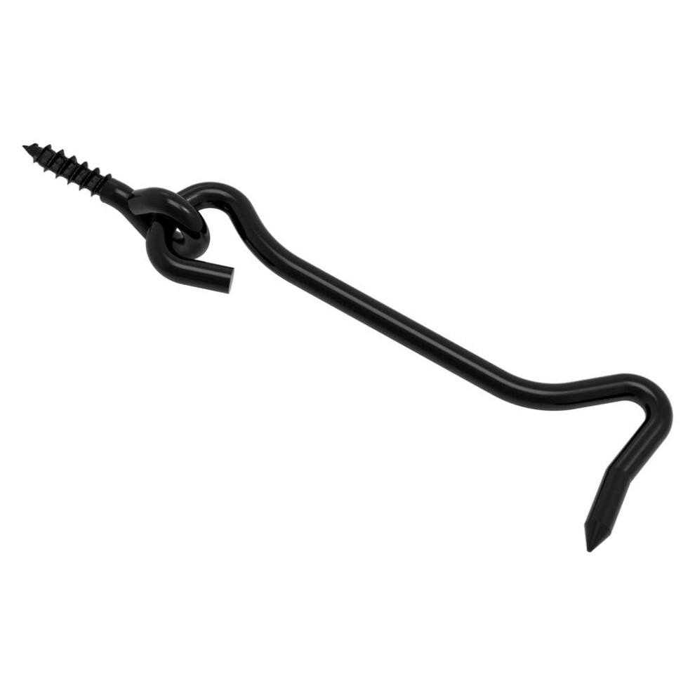 National Hardware N166-005 Hook & Eye 4"""" Black 886780029444