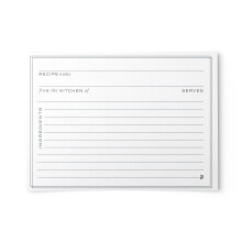 50 tarjetas de recetas minimalistas de Dashleigh, cartulina de 4 x 6 pulgadas.