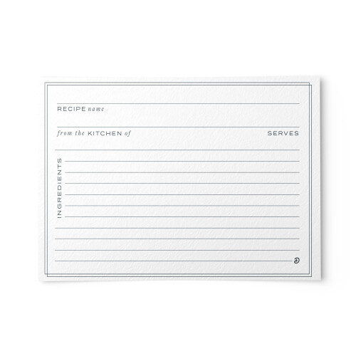 50 κάρτες συνταγών Dashleigh Minimal, χαρτόνι 4x6 ίντσες.