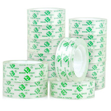 BOMEI PACK 14 rol Kritlove cist psky Nplne pruhledn psky do dvkovace Crafters Pska na balen drku Domc koln kancelrsk potreby 3/4 pa