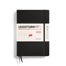 LEUCHTTURM1917 - T denn pl novac 2025 Tvrd v zba Stredn (A5) Cierna (1. janu ra - 31. decembra 2025)