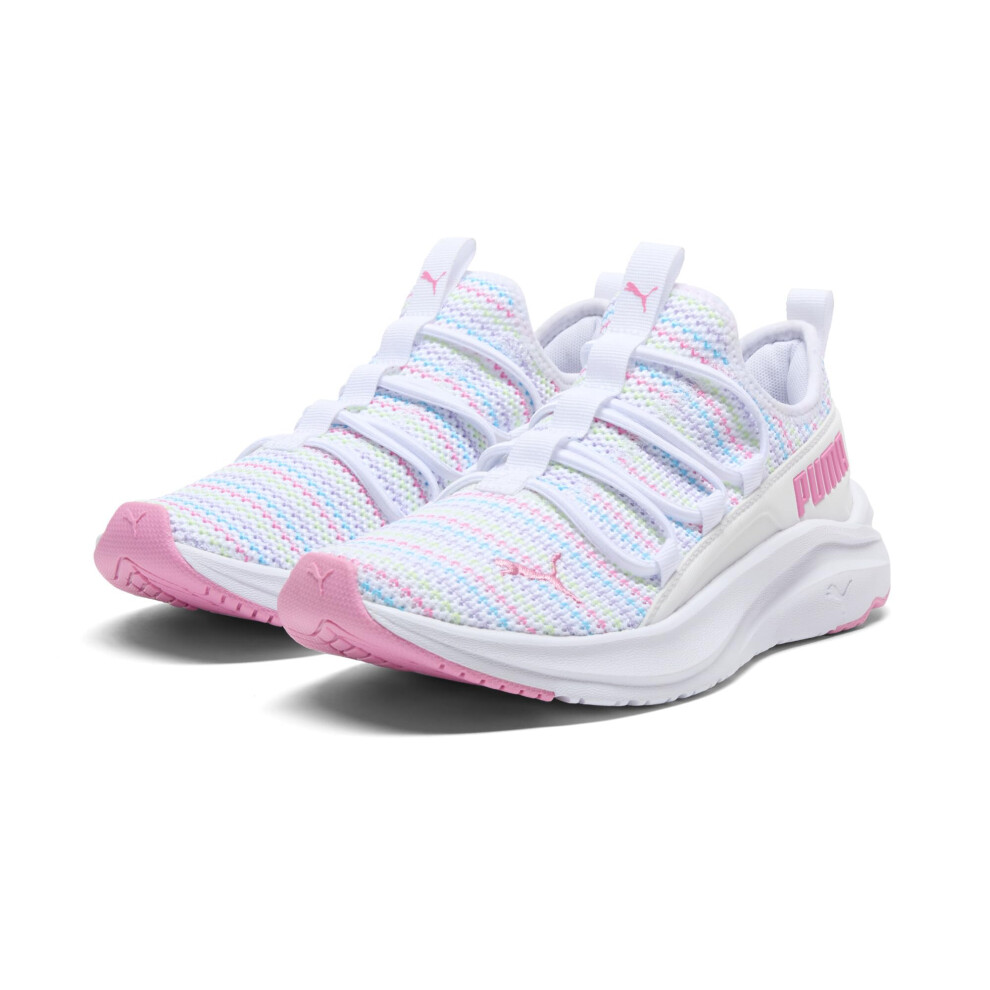 PUMA Kids Softride ONE4ALL Slip ON Sneaker  White-Fast Pink  9 US Unisex Toddler