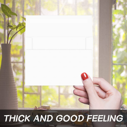 Rinrda 4x6 envelopes brancos para o convite A6 Envelope 4,75 x 6,5 polegadas 4x6 Envelopes para cartas A6 Envelopes self selo 2