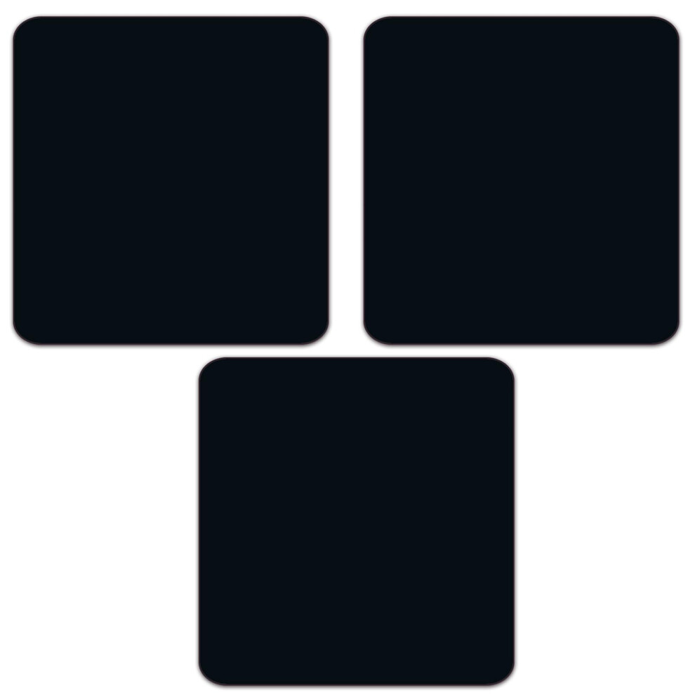 Square Mouse Pad Premium Mouse Pad Square Waterproof Mouse Pad Non-Slip Rubber Base Mouse Pad 9X9inches (3-Pack ) Black 683370724679