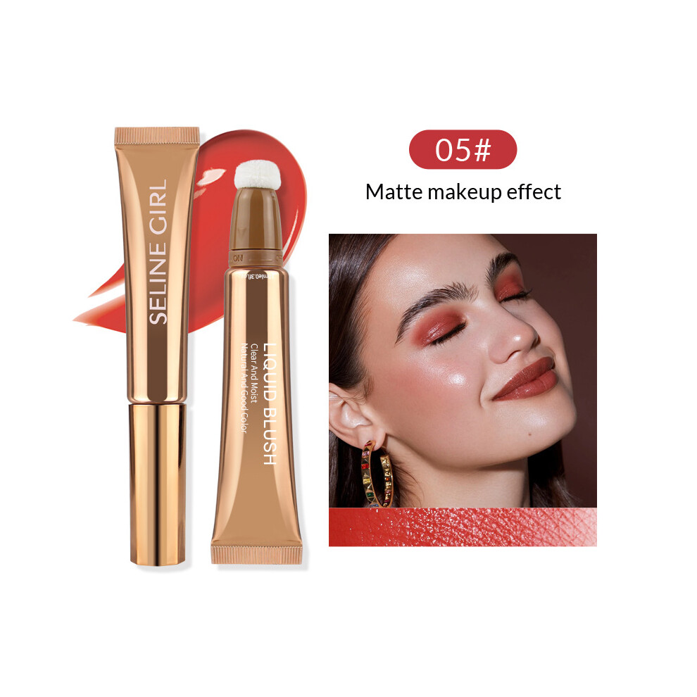(05#Matte makeup effect, 1pcs) "SELINE GIRL" 3-in-1 Liquid Beauty Wand, 0.52oz - Highlighter, Blush & Contour in One, Effortless Glow