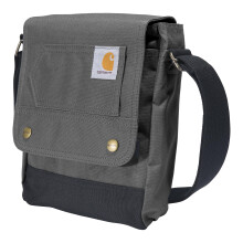 Carhartt, Bolsa Crossbody Ajustable y Duradera con Tapa y Cierre a Presión, Gravilla