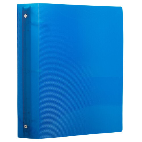 JAM PAPER Pasta de plstico de 2 polegadas - Pasta azul de 3 argolas - Vendida individualmente 1