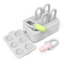 Stampo per ghiaccioli Morlike Baby Tiny Pops in silicone al 100% per neonati dai 4 mesi in su, per ghiaccioli al latte materno, per alleviare la
