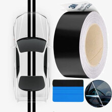 3M fekete vinilflia 2080 1080 sorozat kszlet fekete fnyes krm trls ablakszeglyhez, ajtkrpitos ingyenes szerszmkszlet (szatnfekete, 4 hv