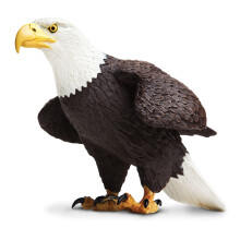 Safari Ltd. Bald Eagle Figurine - Detaljeret 7 """" Plastikmodelfigur - Sjovt uddannelsesm?ssigt leg leget?j til drenge piger og b?rn i alderen 18