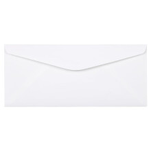 Jam Paper #10 Business Strathmore buste - 4 1/8 x 9 1/2 - Lince bianca luminosa - 50/Pack
