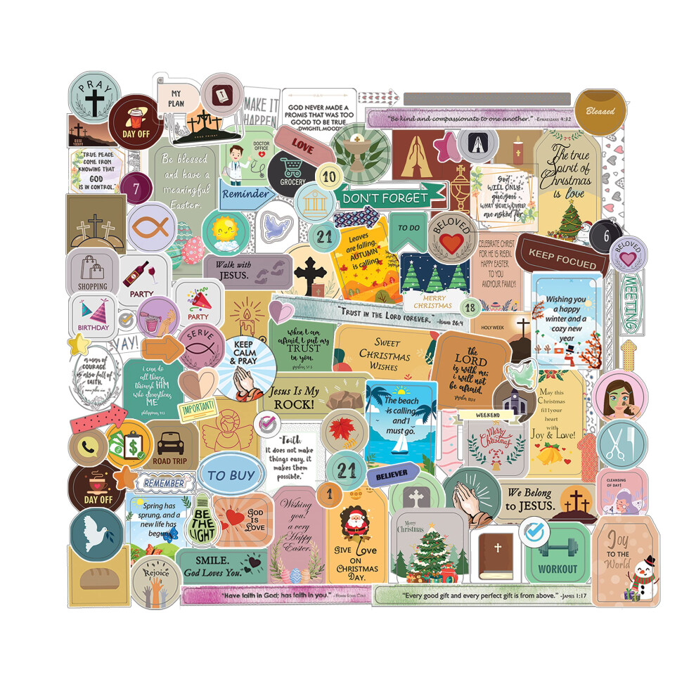 Mr. Pen Christian Journaling Stickers - 31 Sheets  1034 Pcs  Bible Journaling Supplies-image-OPC-PGSHWG5-NEW