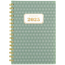 W SKRΣCIE Planer 2025 Tygodniowy i miesieczny 5-1/2"""" x 8-1/2"""" Mala plytka z plakietkami (1722T-200-25)