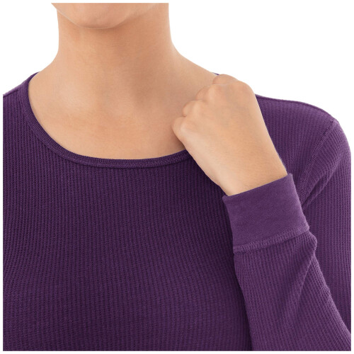 Fruit Of The Loom Set termico Premium Micro Waffle da donna Fruit of the Loom viola piccolo 2