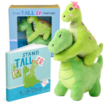 Conjunto de Presente para Novo Irmão Tickle & Main - Pelúcia de Dinossauro com Livro
